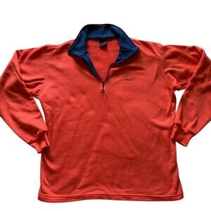Vtg 90’s made in USA Red Patagonia 1/4 zip fleece sweatshirt
